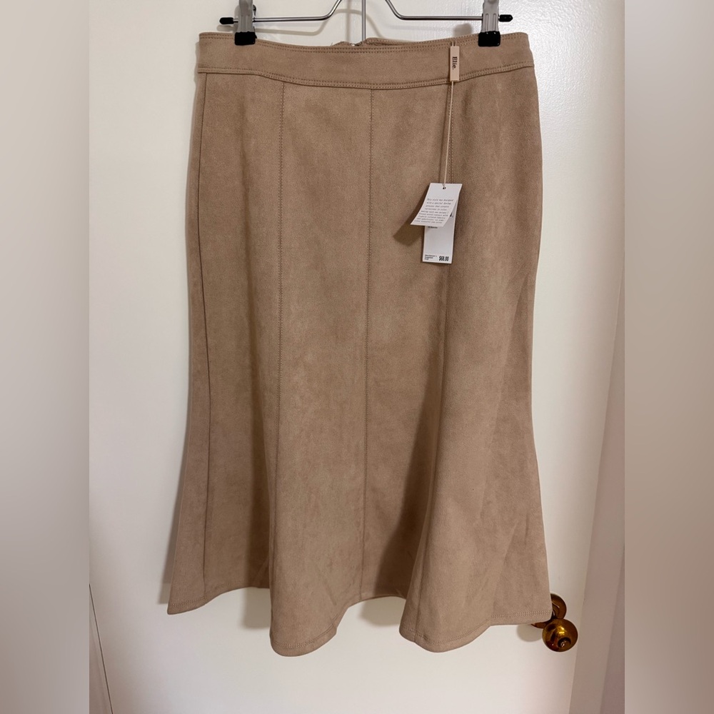 Elie Faux Leather Skirt